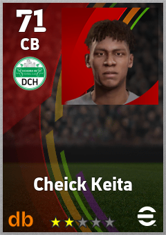 Cheick Keita — CB, OVR 71, MAX 71