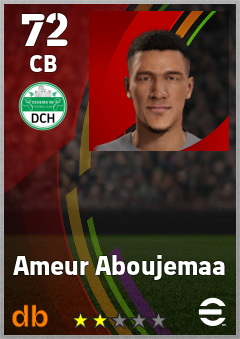 Ameur Aboujemaa — CB, OVR 72, MAX 72
