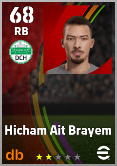 Hicham Ait Brayem — RB, OVR 68, MAX 68
