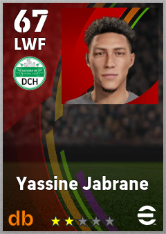 Yassine Jabrane — LWF, OVR 67, MAX 67