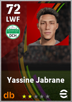 Yassine Jabrane — LWF, OVR 72, MAX 72