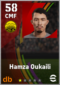 Hamza Oukaili — CMF, OVR 58, MAX 58