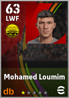 Mohamed Loumim — LWF, OVR 63, MAX 63