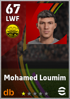 Mohamed Loumim — LWF, OVR 67, MAX 67