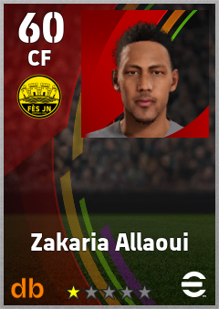 Zakaria Allaoui — CF, OVR 60, MAX 60