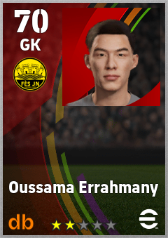 Oussama Errahmany eFootball player card