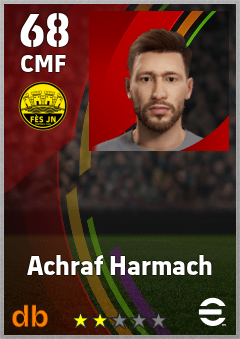 Achraf Harmach — CMF, OVR 68, MAX 68