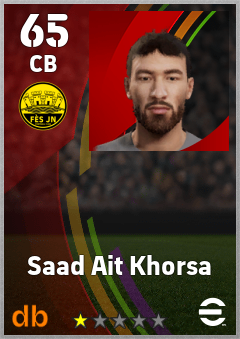 Saad Ait Khorsa — CB, OVR 65, MAX 65