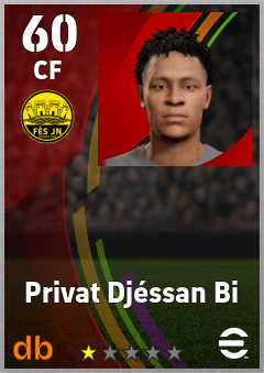 Privat Djéssan Bi — CF, OVR 60, MAX 60