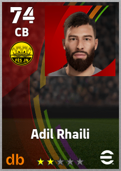 Adil Rhaili eFootball player card