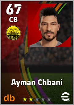 Ayman Chbani — CB, OVR 67, MAX 67
