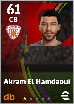 Akram El Hamdaoui eFootball player card