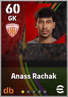 Anass Rachak — GK, OVR 60, MAX 60