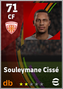 Souleymane Cissé — CF, OVR 71, MAX 71