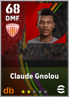 Claude Gnolou — DMF, OVR 68, MAX 68