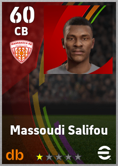 Massoudi Salifou — CB, OVR 60, MAX 60