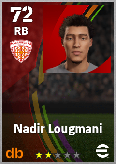 Nadir Lougmani — RB, OVR 72, MAX 72