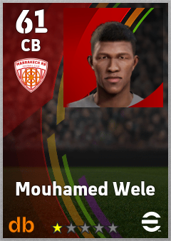 Mouhamed Wele — CB, OVR 61, MAX 61