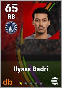 Ilyass Badri — RB, OVR 65, MAX 65