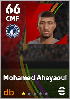 Mohamed Ahayaoui — CMF, OVR 66, MAX 66