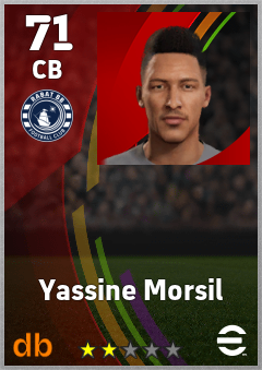 Yassine Morsil — CB, OVR 71, MAX 71