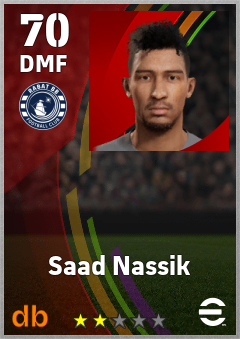 Saad Nassik eFootball player card