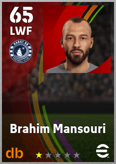 Brahim Mansouri — LWF, OVR 65, MAX 65