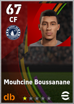Mouhcine Boussanane eFootball player card