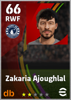 Zakaria Ajoughlal — RWF, OVR 66, MAX 66