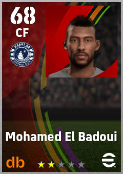 Mohamed El Badoui — CF, OVR 68, MAX 68
