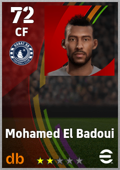 Mohamed El Badoui — CF, OVR 72, MAX 72
