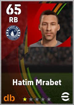 Hatim Mrabet — RB, OVR 65, MAX 65