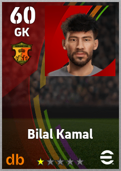 Bilal Kamal — GK, OVR 60, MAX 60