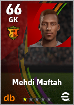 Mehdi Maftah — GK, OVR 66, MAX 66