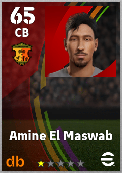 Amine El Maswab eFootball player card