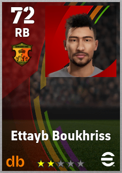 Ettayb Boukhriss — RB, OVR 72, MAX 72