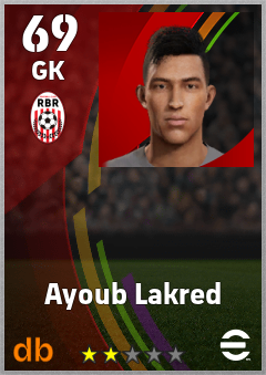 Ayoub Lakred — GK, OVR 69, MAX 69