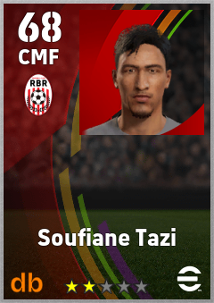Soufiane Tazi — CMF, OVR 68, MAX 68