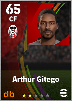 Arthur Gitego — CF, OVR 65, MAX 65