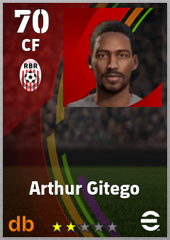 Arthur Gitego — CF, OVR 70, MAX 70