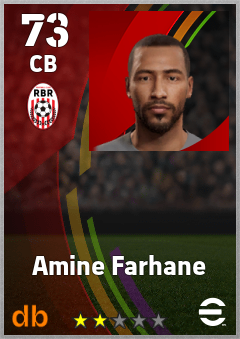 Amine Farhane — CB, OVR 73, MAX 73