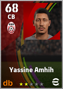 Yassine Amhih — CB, OVR 68, MAX 68