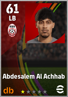 Abdesalem Al Achhab eFootball player card