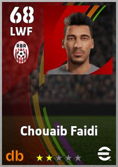 Chouaib Faidi — LWF, OVR 68, MAX 68