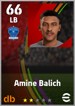 Amine Balich — LB, OVR 66, MAX 66