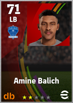 Amine Balich — LB, OVR 71, MAX 71