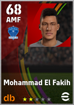 Mohammad El Fakih — AMF, OVR 68, MAX 68