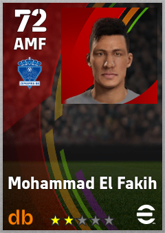 Mohammad El Fakih — AMF, OVR 72, MAX 72