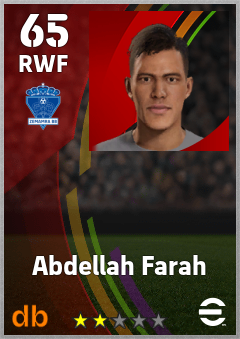 Abdellah Farah — RWF, OVR 65, MAX 65