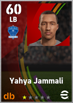 Yahya Jammali — LB, OVR 60, MAX 60